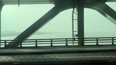 韓国・永宗大橋の車窓からの風景