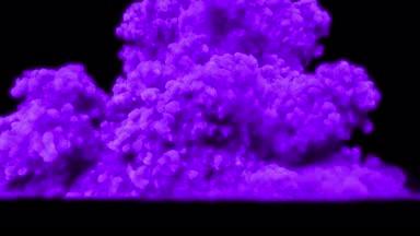 紫の爆発エフェクト