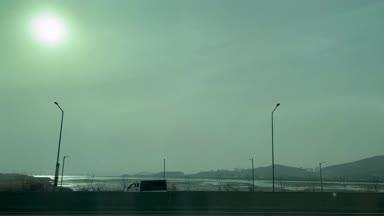 韓国・仁川国際空港線の車窓からの風景