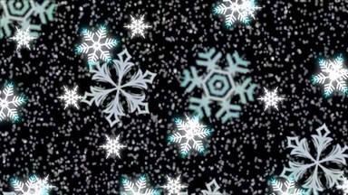 shining snowflake loop