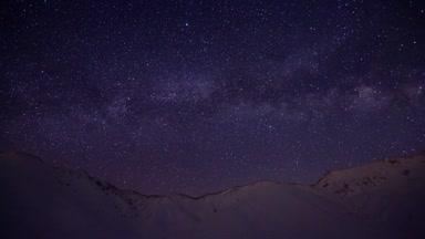 雷鳥沢ヒュッテから見た天の川タイムラプス