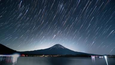 田貫湖と富士山星空タイムラプス