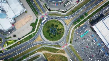Roundabout seen from the sky