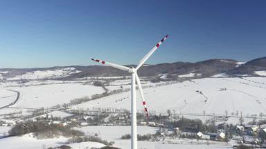 冬の風力発電