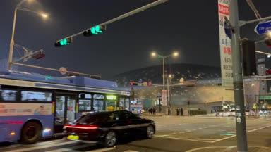 夜の韓国・東大門の夜景